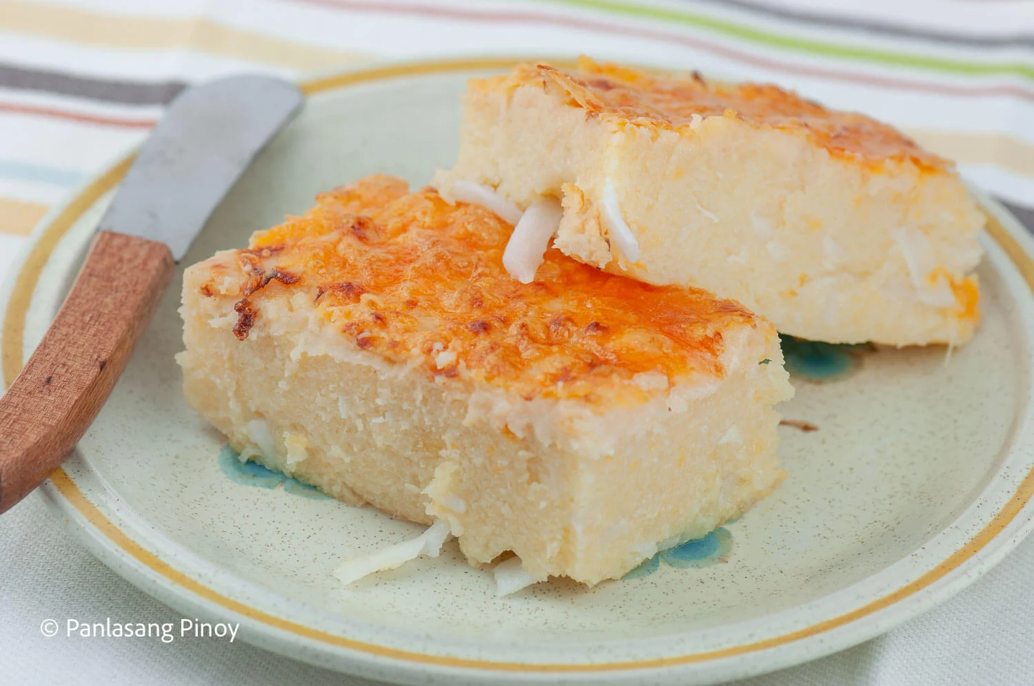 Cassava Cake with Macapuno