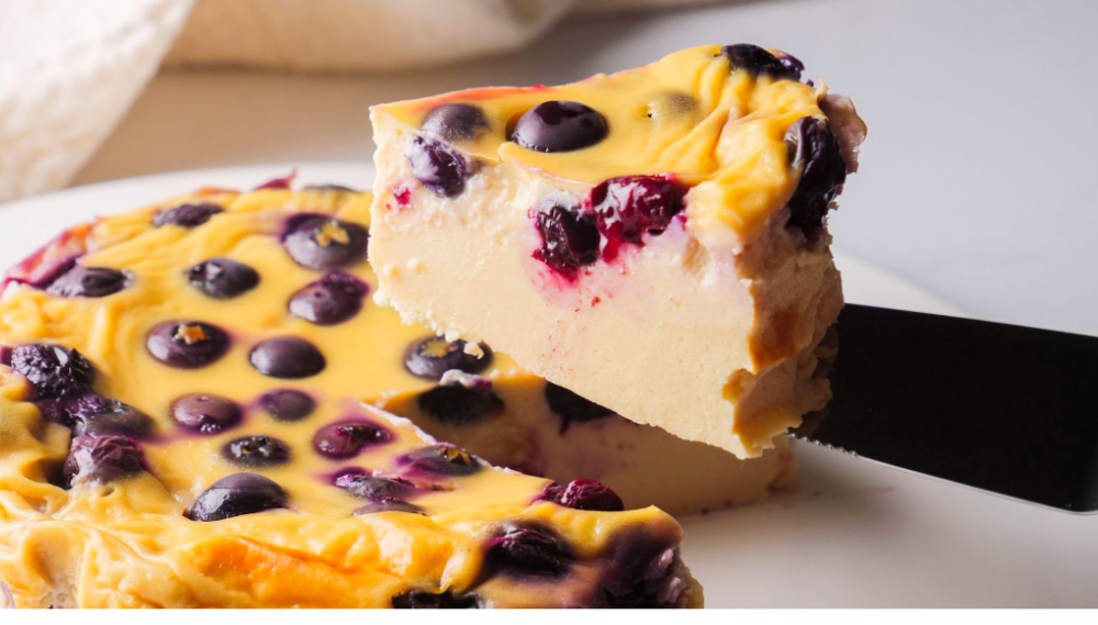 Blueberry Yogurt Cheesecake